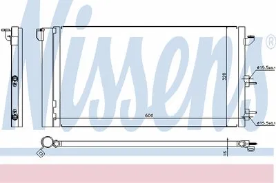 Конденсатор, кондиционер NISSENS купить