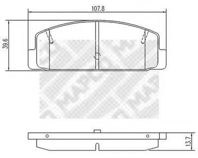 Комплект тормозных колодок, дисковый тормоз MAPCO купить