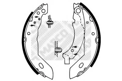 Комплект тормозных колодок MAPCO купить