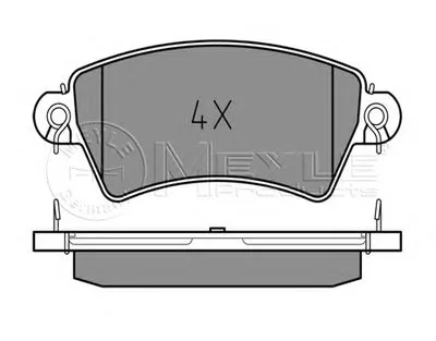 Комплект тормозных колодок, дисковый тормоз MEYLE купить