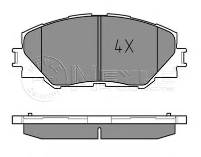 Комплект тормозных колодок, дисковый тормоз MEYLE купить