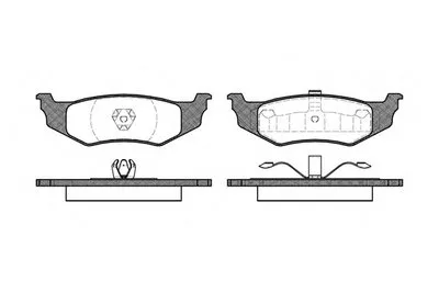 Комплект тормозных колодок, дисковый тормоз REMSA купить