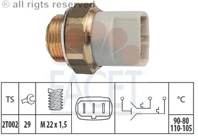 Термовыключатель, вентилятор радиатора FACET купить