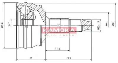 Шарнирный комплект, приводной вал KAMOKA KAMOKA купить