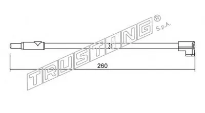 Сигнализатор, износ тормозных колодок TRUSTING купить