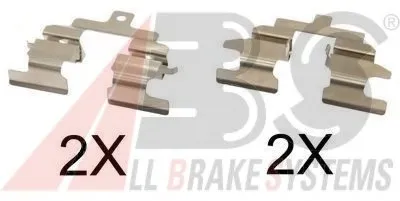 Комплектующие, колодки дискового тормоза A.B.S. купить
