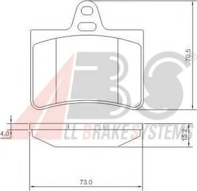 Комплект тормозных колодок, дисковый тормоз A.B.S. купить