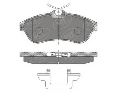 Комплект тормозных колодок, дисковый тормоз SCT Germany купить