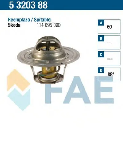 Термостат, охлаждающая жидкость FAE купить