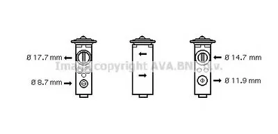 Расширительный клапан, кондиционер AVA QUALITY COOLING купить
