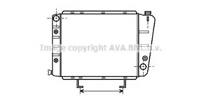 Радиатор, охлаждение двигателя AVA QUALITY COOLING купить