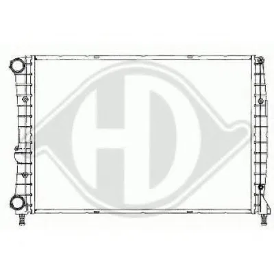 Радиатор, охлаждение двигателя DIEDERICHS купить