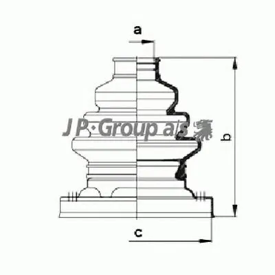 Комплект пылника, приводной вал QH JP GROUP купить