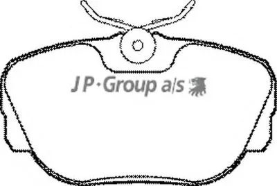 Комплект тормозных колодок, дисковый тормоз QH JP GROUP купить
