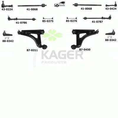 Подвеска колеса KAGER купить