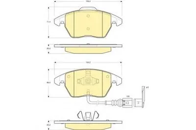 Комплект тормозных колодок, дисковый тормоз GIRLING купить