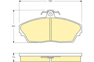 Комплект тормозных колодок, дисковый тормоз GIRLING купить