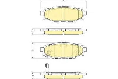 Комплект тормозных колодок, дисковый тормоз GIRLING купить