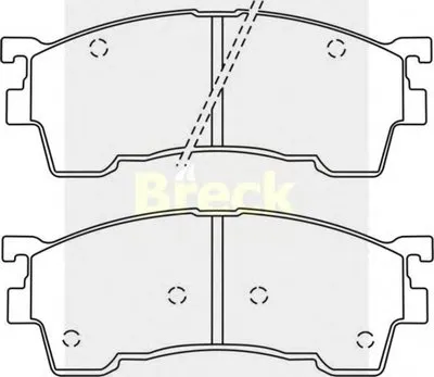 Комплект тормозных колодок, дисковый тормоз BRECK купить