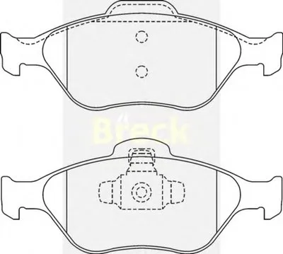 Комплект тормозных колодок, дисковый тормоз BRECK купить
