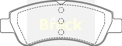 Комплект тормозных колодок, дисковый тормоз BRECK купить