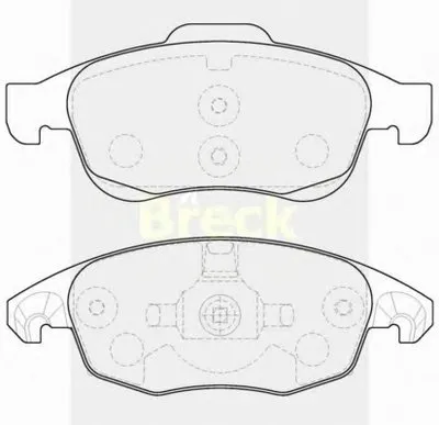 Комплект тормозных колодок, дисковый тормоз BRECK купить
