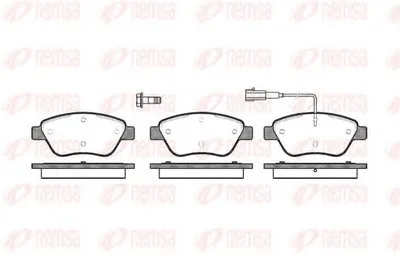 Комплект тормозных колодок, дисковый тормоз KAWE купить
