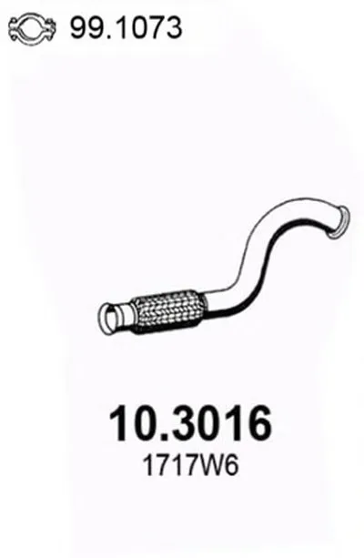 Труба выхлопного газа ASSO купить