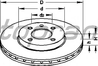 Тормозной диск TOPRAN купить
