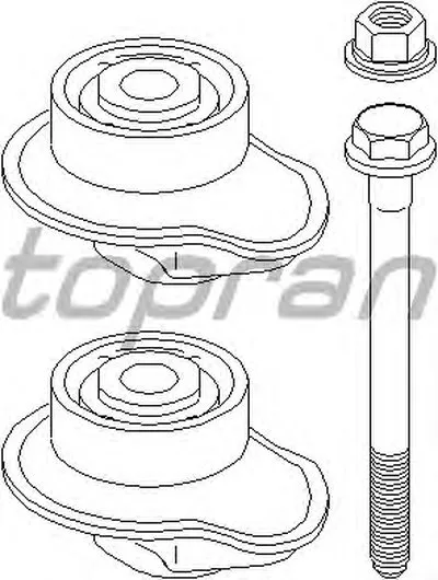 Комплект подшипника, балка моста TOPRAN купить