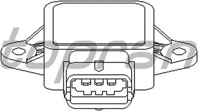 Датчик, положение дроссельной заслонки TOPRAN купить