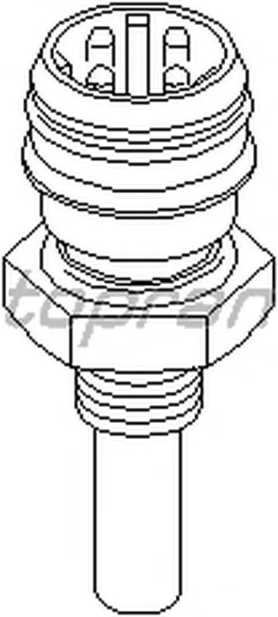 Датчик, температура охлаждающей жидкости TOPRAN купить