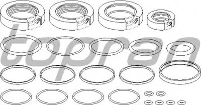 Комплект прокладок, рулевой механизм TOPRAN купить