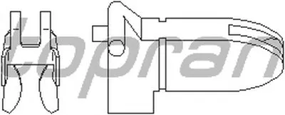 Тросик сцепления TOPRAN купить