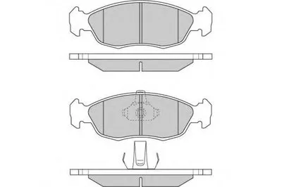 Комплект тормозных колодок, дисковый тормоз E.T.F. купить
