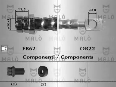 Тормозной шланг MALÒ купить