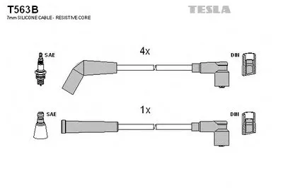 Комплект проводов зажигания TESLA купить
