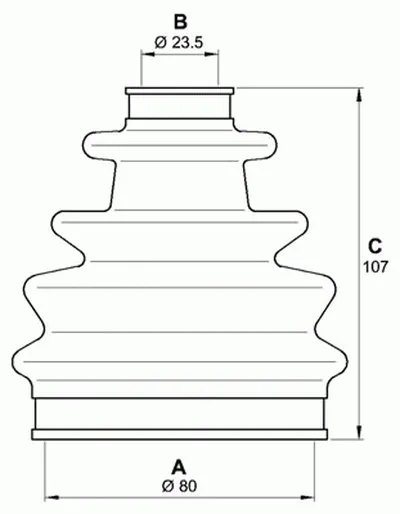 Комплект пылника, приводной вал SPIN OPEN PARTS купить