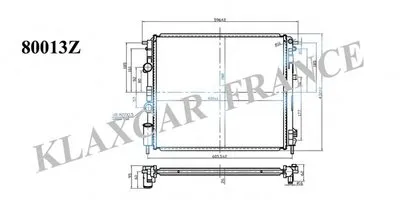 Радиатор, охлаждение двигателя KLAXCAR FRANCE купить