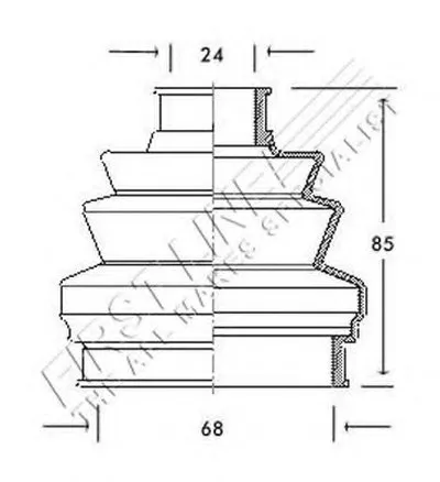 Пыльник, приводной вал FIRST LINE купить