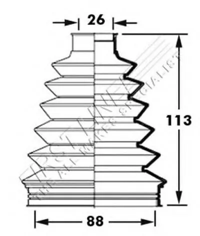 Пыльник, приводной вал FIRST LINE купить