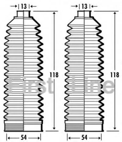 Пыльник, рулевое управление FIRST LINE купить