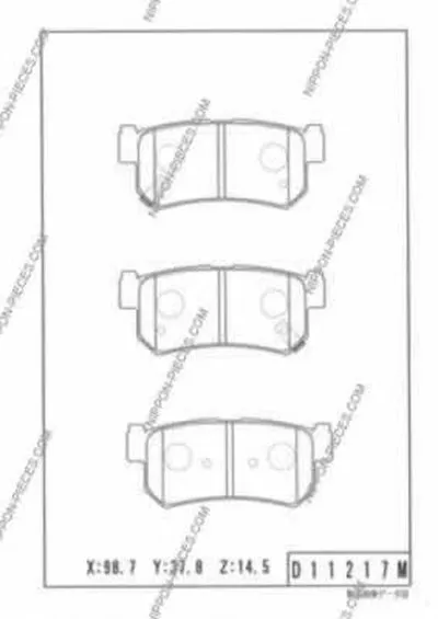 Комплект тормозных колодок, дисковый тормоз NPS купить