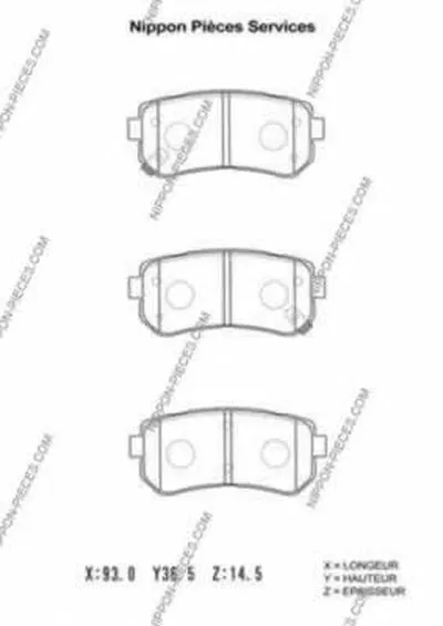 Комплект тормозных колодок, дисковый тормоз NPS купить