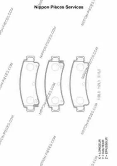 Комплект тормозных колодок, дисковый тормоз NPS купить