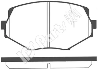 Комплект тормозных колодок, дисковый тормоз IPS Parts IPS Parts купить