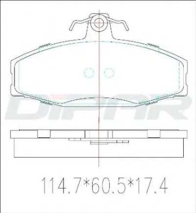 Комплект тормозных колодок, дисковый тормоз DITAS купить