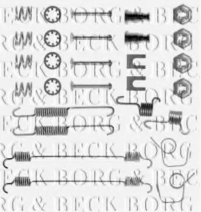 Комплектующие, колодки дискового тормоза BORG & BECK купить