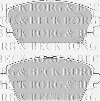 Комплект тормозных колодок, дисковый тормоз BORG & BECK купить