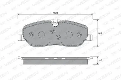 Комплект тормозных колодок, дисковый тормоз WEEN купить